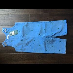 Light blue overalls